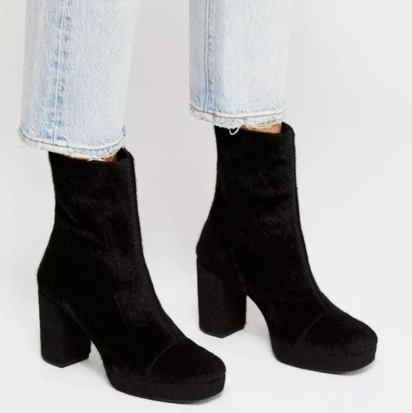Retro-Inspired Pony Hair Free People Boots - Picture 4 of 8